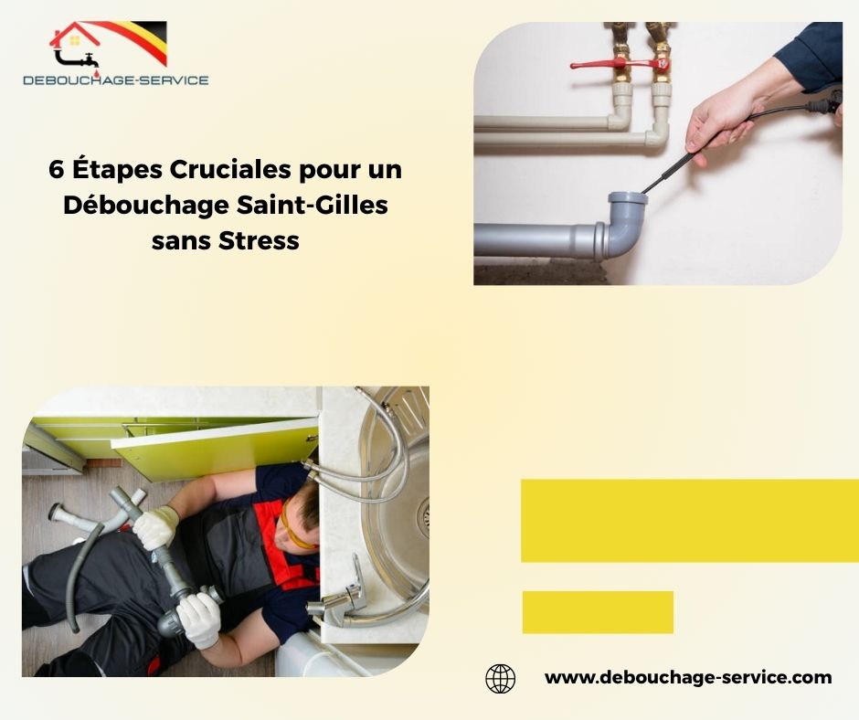 6 Étapes Cruciales pour un Débouchage Saint-Gilles sans Stress