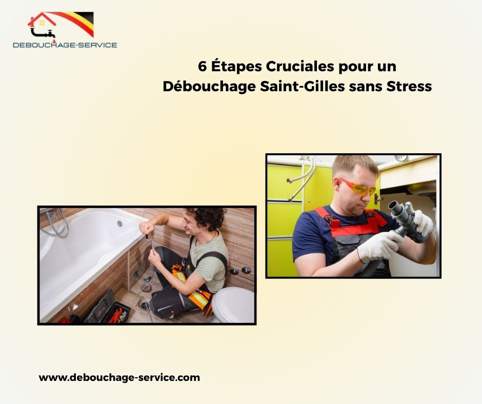 6 Étapes Cruciales pour un Débouchage Saint-Gilles sans Stress