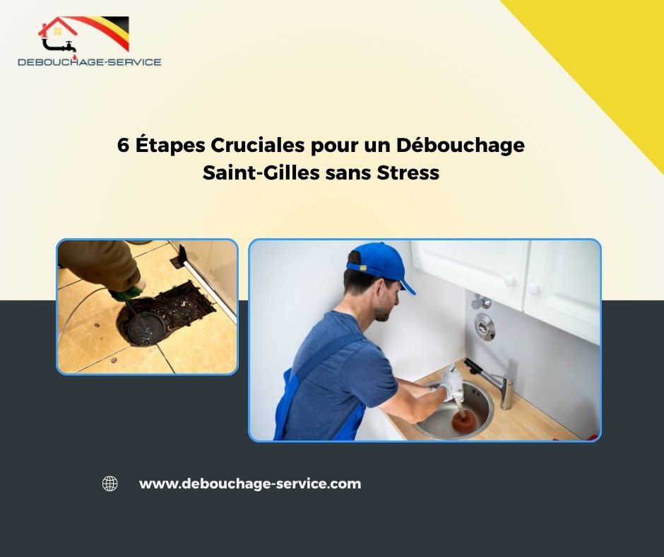 6 Étapes Cruciales pour un Débouchage Saint-Gilles sans Stress