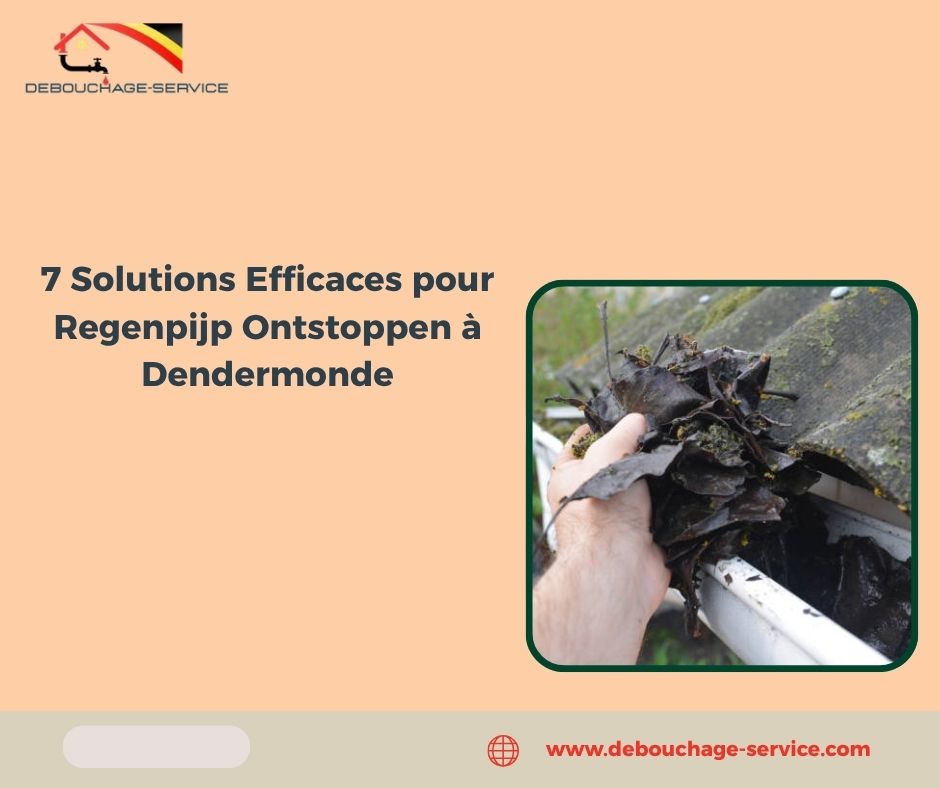 Solutions Efficaces pour Regenpijp Ontstoppen à Dendermonde