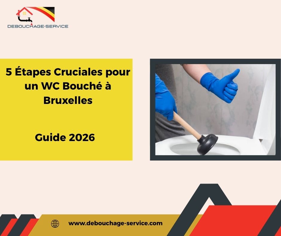 Cruciales pour un WC Bouché à Bruxelles